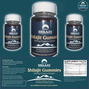 Shilajit Gummies Max Strength | Pure 100% Authentic Himalayan Origin 60 Gummies
