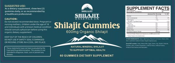 Shilajit Gummies Max Strength | Pure 100% Authentic Himalayan Origin 60 Gummies - Image 6