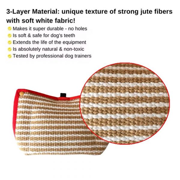 Dog Bite Wedge - Strong Jute (BLACK/BLUE) - Image 2