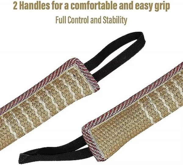 Dog Bite Tug Toy - Jute (BLUE) - Image 4