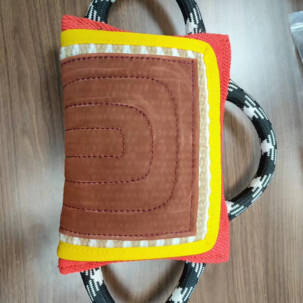 Durable Dog Bite Pillow Tug Toy with 3 Handles Interactive Biting Training Tug 3 layers - Image 3